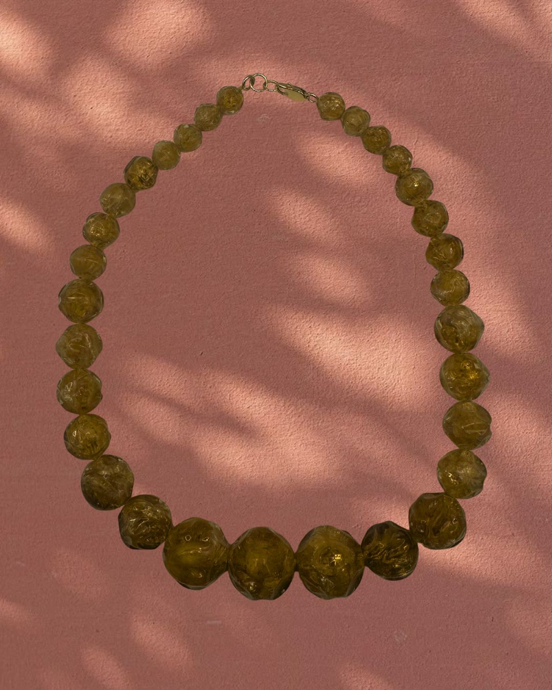 brown pearl one of a kind necklace