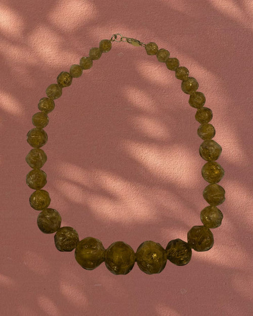 brown pearl one of a kind necklace