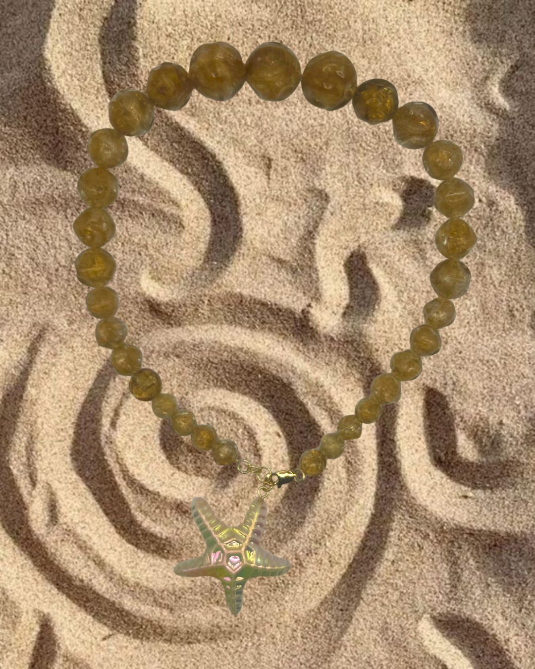 brown pearl one of a kind necklace